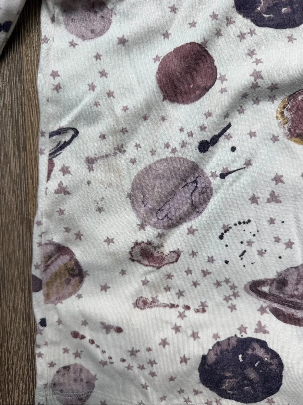 Burt’s Bees Organic Cotton Planet Print Long-Sleeve Pajama Set